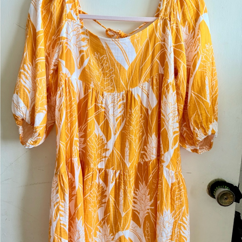 Simply Sisters Floral Yellow Dress